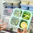 thumbnail image 4 of 4 Grid Snack Containers Reusable Meal Prep Lunch Containers Portable for Kids and Adults Home Snack Storage Bottles Kitchen Tool, 4 of 9