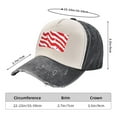 thumbnail image 6 of ZNDUO Black And White Baseball Cap, Sun Hat for Men/Women, Adjustable Cap Washable Cotton Baseball Hat-Stars Stripes Element Print, 6 of 8