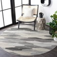 thumbnail image 2 of SAFAVIEH Montage Vardan Geometric Indoor/Outdoor Area Rug, Grey/Dark Grey, 5'1" x 7'6", 2 of 10