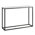 thumbnail image 4 of Evelyn&Zoe Dalbec 44" Wide Rectangular Console Table, Blackened Bronze/Faux Marble, 4 of 5