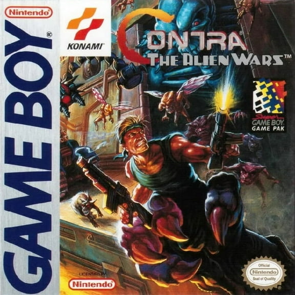 Restored Contra: The Alien Wars (Nintendo GameBoy Original, 1989) Shooter Game (Refurbished)
