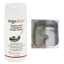 Siege Clean Stainless Steel Aluminum Powder Cleaner Polish Sink Shine Pan 12Oz