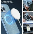 thumbnail image 3 of for iPhone 14 Pro Max Case Compatible with MagSafe, Cute Glitter Shockproof Magnetic Phone Case with Wireless Charging Support and Protection, Blue, 3 of 14