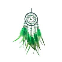 Exquisite Dreamcatcher Car Pendant with Crystal Stones and Colorful Feathers for Elegant Home and Car Interior Decoration
