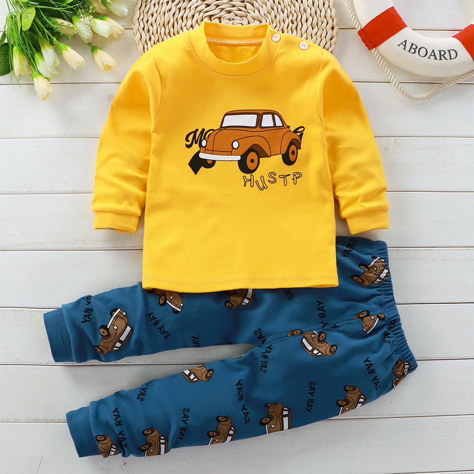 Mamas Boy Set 2 Pezzi Bimbo Autunno-Inverno – Felpa Con Pantaloni Jogger, Colore Blocco Kaki E Blu, Taglie 6 Mesi-4 Anni