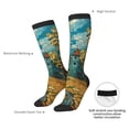 thumbnail image 5 of JUNZAN Fun Novelty Knee Warmer High Socks-Impressionist Village Sky, 5 of 8