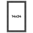 thumbnail image 3 of 14x24 Frame Black Solid Wood Picture Frame - Complete Modern Photo Frame Includes UV Acrylic, 3 of 8