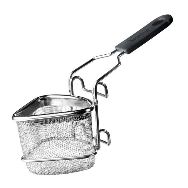 Starfrit Panier De Cuisson À Fondue, Acier Inoxydable, 2 Positions D’égouttage, Poignée Résistante À La Chaleur, Capacité 200 ml,, Compatible Avec La Plupart Des Caquelons