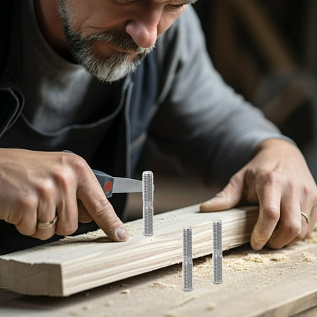 FOMIYES 10 Pcs End Double-headed Screw 6.00X0.90X0.90CM