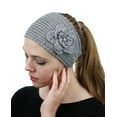 thumbnail image 2 of NYFASHION101 Hand Knitted Button Closure Winter Headband Headwrap - NAG11Y, Silver, 2 of 4