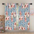 thumbnail image 5 of Blackout Kids Curtains,Pioneer Flower Floral Print Pattern Childrens Insulated Curtains Set Of 2,Bedroom Essentials,Toddler Room Decor 52"x63", 5 of 5
