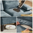 thumbnail image 6 of Pingliang Home Sectional Sofa with Storage Ottoman, 3 Seat L Shaped Chenille Couch Sofa for Living Room Apartment Office Home Small Space, 6 of 10