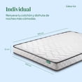 thumbnail image 3 of Colchón Individual En Caja Kingshouse Espuma Alta Densidad Memory Foam 190x100x12cm Blanco Individual, 3 of 8