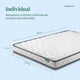 thumbnail image 2 of Colchón Individual En Caja Kingshouse Espuma Alta Densidad Memory Foam 190x100x12cm Blanco Individual, 2 of 7