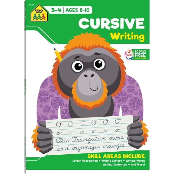School Zone Cursive Writing Workbook (Walmart Exclusive)