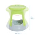 thumbnail image 2 of ECR4Kids Active Storage Wobble Stool, 18in Seat Height, Children's Furniture, Lime Green/Light Grey, 2 of 9