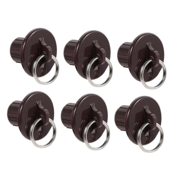 6 Pieces Outdoor Blinds Caps Roller Shutters Rings Shade Parts SUN Resistant Brown for Deck Sunshades Systems