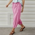 thumbnail image 5 of Sngxgn Womens Yoga Sweatpants Wide Leg Lounge Pants Drawstring Workout Comfy Joggers Pants with Pockets(Pink,XXL), 5 of 8