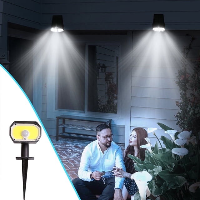 JGFSFC Solar Wall Light Black Plastic Outdoor Patio Garden Lighting