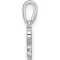 thumbnail image 2 of Sterling Silver Rhodium-Plated Cz Love Pendant (Width 5.6) (Length 11.5) - Jbsp, 2 of 5