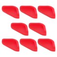 thumbnail image 1 of Protector de silicona para esquinas de descongelación, antideslizante, para cocina, gel de sílice, color rojo, 8 unidades, 1 of 6