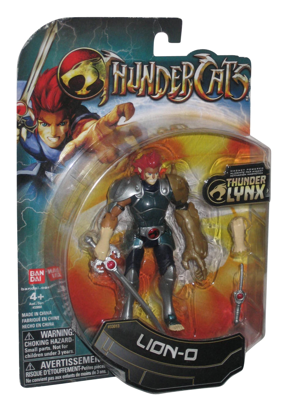 LION-O thundercats NEW cartoon network action figure 4" thunder lynx BANDAI cats 
