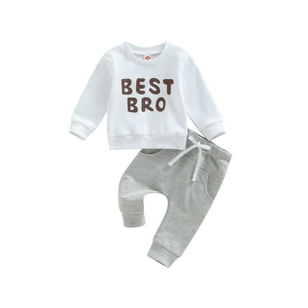 

Kids Baby Boy Long Sleeve Christmas Clothes Set T-shirt+Plaid Pants 2PCS Outfits