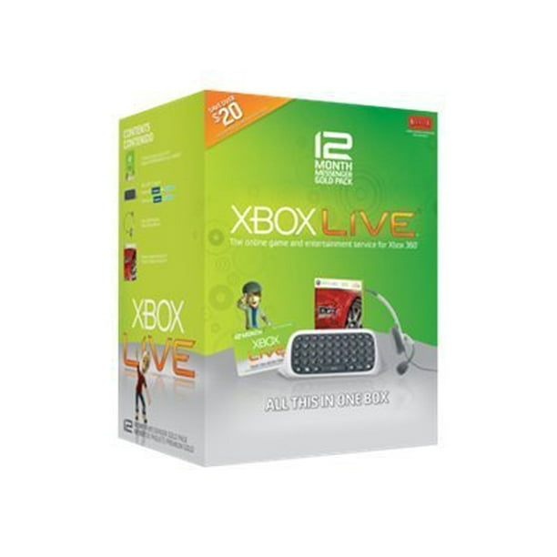 Microsoft Xbox Live 12 month Gold Starter Kit Accessory kit for game