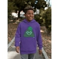 thumbnail image 2 of Lucky Clover - Emoji Poo Graphic Youth's Hoodie, 2 of 4