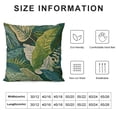 thumbnail image 5 of YINGXI Leaf Pillow Case Banana Leaves Botanical Plant Throw Pillow Cover for Home Sofa Decorative Square Cushion 24x24in, 5 of 5