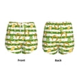 thumbnail image 5 of Xecao's Watercolor St Patrick Day for a double-layer running short for women, perfect for gym, tennis, and more, featuring a convenient pocket., 5 of 9