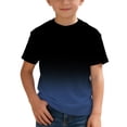 thumbnail image 4 of Jamsmile Toddler Boys Tshirts Short Sleeve Gradient Color Print Knit Tee Shirts Summer Crewneck Kids Boys T-Shirts Tops, 4 of 6
