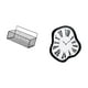 thumbnail image 5 of Cesta de almacenamiento,Cesta organizadora de almacenamiento de cocina colgante de alambre,Organizador de pared para baño con cesta de almacenamiento de alambre,Reloj de pared,Reloj de pared, 5 of 8