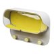 thumbnail image 1 of Caja de almacenamiento de gafas de baño transparente sin perforaciones, caja de protección de joyas montada en la pared, cajas impermeables, soporte con gancho, amarillo, 1 of 5