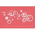 thumbnail image 6 of Wall Vinyl Sticker Decal Circles Rings and Dots Shapes, 30-Piece, Light Gray, 6 of 6
