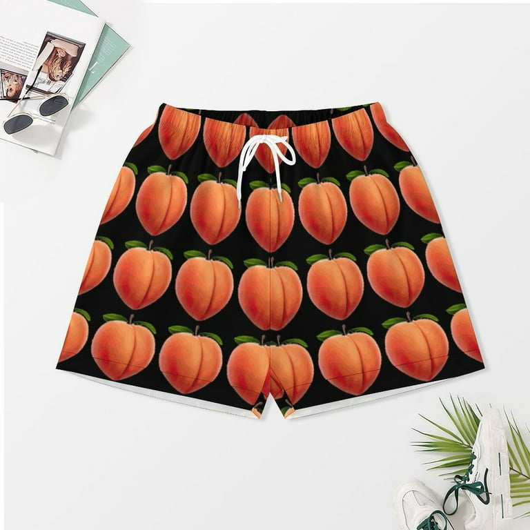 Sfneewho Peach Emoji Silk Satin Pajama Sets for Women Casual 2 Piece Sleepwear Pjs Set