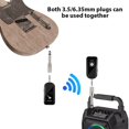thumbnail image 3 of Wireless Guitar System Rechargeable 2.4G Guitar Transmitter Receiver Set Realtime with 6.35mm Adapter MusicAccessories A, 3 of 9