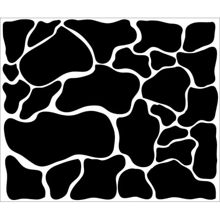 Cow Print Pattern Wall Stickers Decals  Animal Print Peel and Stick  