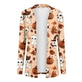 thumbnail image 4 of Kezqiaxn Jackets for Women Halloween Long Sleeve Cardigan Fashion Cat Print Loose Casual Jacket Winter Clothes, 4 of 7