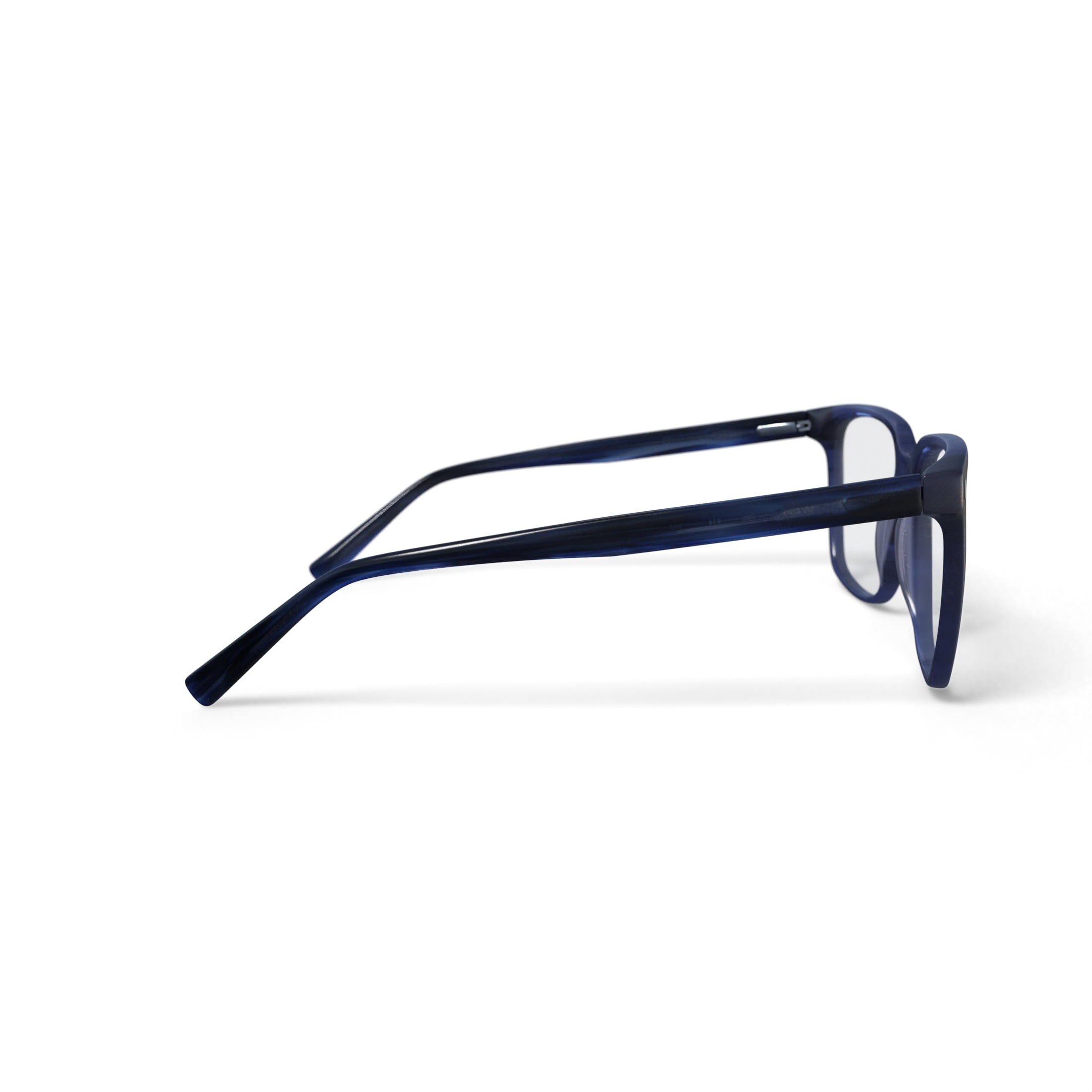 Walmart Men's Clark Rectangular Prescription Eyeglasses with Case, Navy Blue
