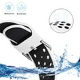 thumbnail image 5 of WFEAGL Silicone Apple Watch Band Sport Strap with Air Hole 42mm 44mm 45mm White Black, 5 of 8