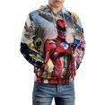 thumbnail image 6 of Power Rangers Unisex Adult Hoodie Casual Hooded Sweatshirt Pullover Novelty 3D Printed Sweater Jacket S, 6 of 8
