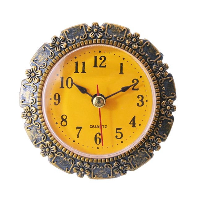 de reloj de estilo retro, movimiento de fácil de leer con reloj de con números arábigos para accesorios de repuesto de adorno de Zulema Inserto de reloj de cuarzo