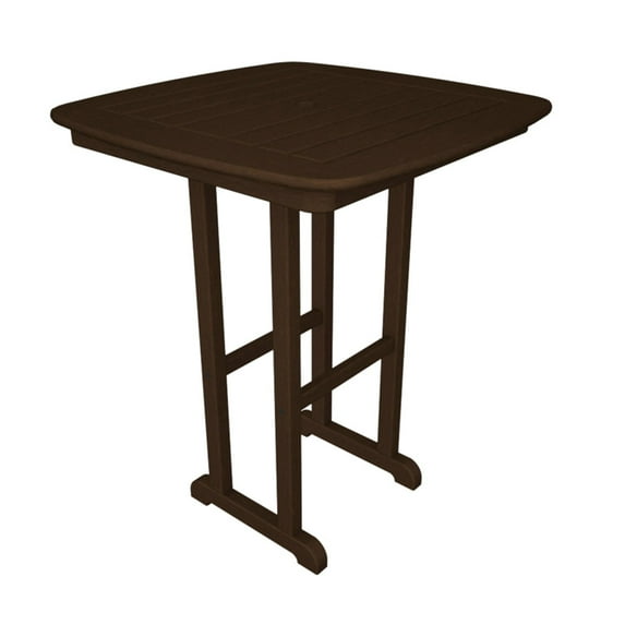 POLYWOOD® Nautical 31 in. Counter Height Recycled Plastic Table