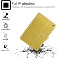 thumbnail image 3 of Kindle Fire HD 10 Case 2021, Fire HD 10 Plus Cover 11th Gen 2021, Allytech Flip PU Leather Shockproof Smart Shell with Pen Holder Card Pockets Cover for Fire HD 10.1" 11th Gen 2021, Gold, 3 of 7