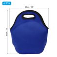 thumbnail image 2 of Neoprene Lunch Bags, 2Pack 12"x6"x12" Lunch Portable Containers Bag, Dark Blue, 2 of 6