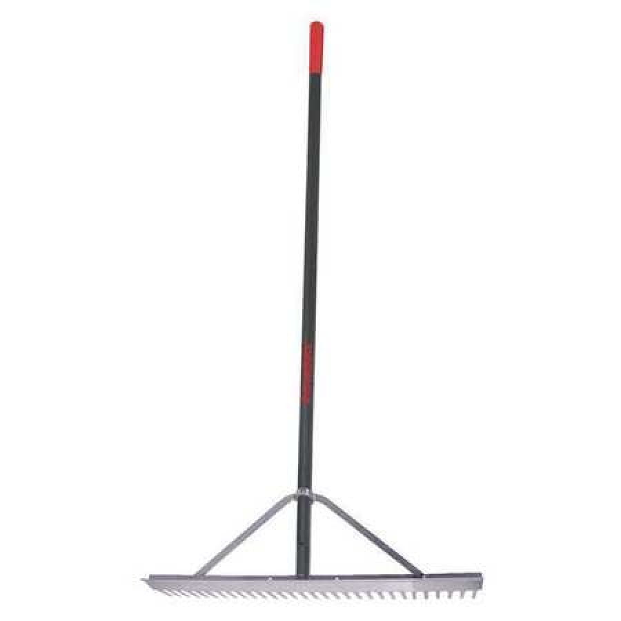 RAZORBACK 63137GR Landscape Rake,30 in. W,Aluminum Handle Walmart
