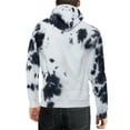 thumbnail image 2 of X RAY JEANS Mens Tie Dye Pullover Hoodie, White/Black, 2XL, 2 of 5