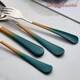 thumbnail image 5 of Colorful Silverware Set 20 Piece 18/0 Stainless Steel Flatware green orange Handle Cutlery Set Service for 4 Fork Knife Spoon Set Mirror Finish Dishwasher Safe, 5 of 7
