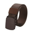 thumbnail image 2 of Belt Nylon Waist Mens Metal- Long Belt Check Buckle Canvas Belt, 2 of 2